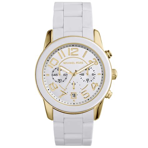 michael kors silicone watch white|white Michael Kors Watch women.